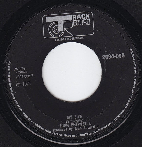 John Entwistle : I Believe In Everything (7", Single)