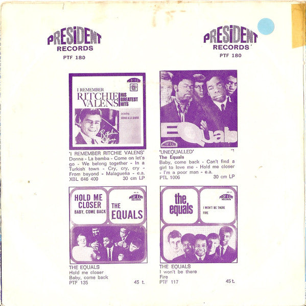 The Equals : I Get So Excited / The Skies Above (7", Single, Mono)