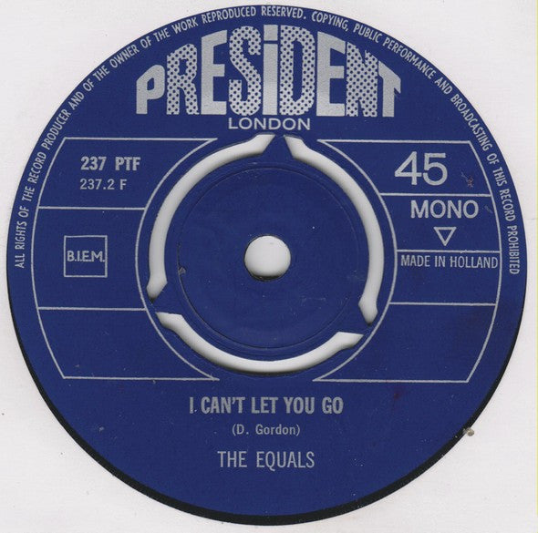 The Equals : Viva Bobby Joe / I Can't Let You Go (7", Single, Mono)