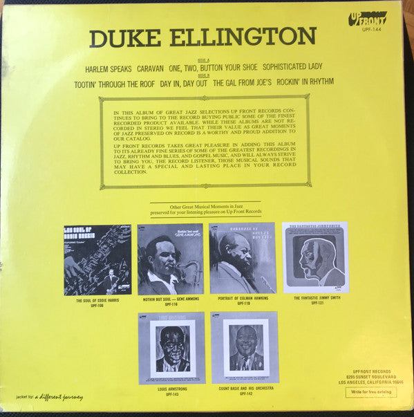 Duke Ellington : Duke Ellington (LP, Album, Red)