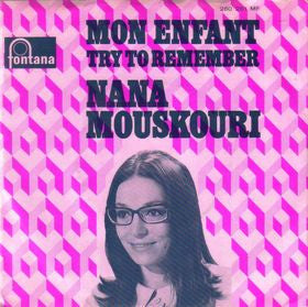 Nana Mouskouri : Mon Enfant (7", Single, Mono)