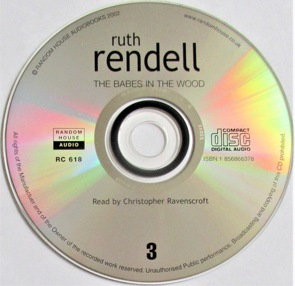 Ruth Rendell Read By Christopher Ravenscroft : The Babes In The Wood (3xCD)
