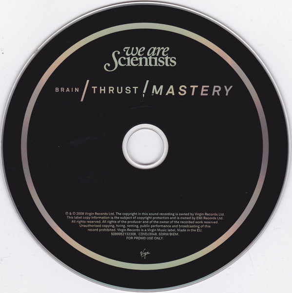 We Are Scientists : Brain Thrust Mastery (CD, Album, Promo)