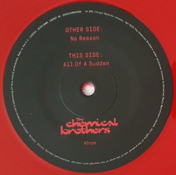 The Chemical Brothers : No Reason (12", Single, Ltd, Red)