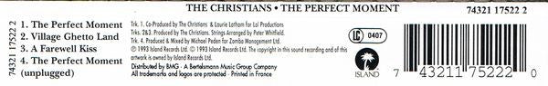 The Christians : The Perfect Moment (CD, Maxi)