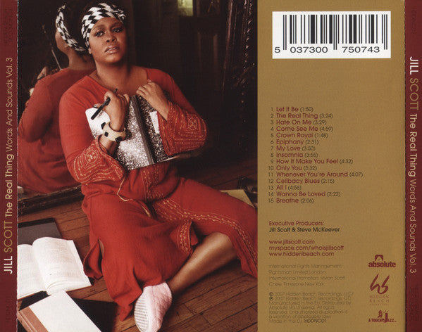 Jill Scott : The Real Thing: Words And Sounds Vol. 3 (CD, Album)