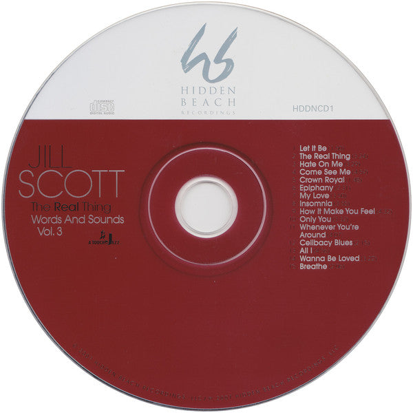 Jill Scott : The Real Thing: Words And Sounds Vol. 3 (CD, Album)