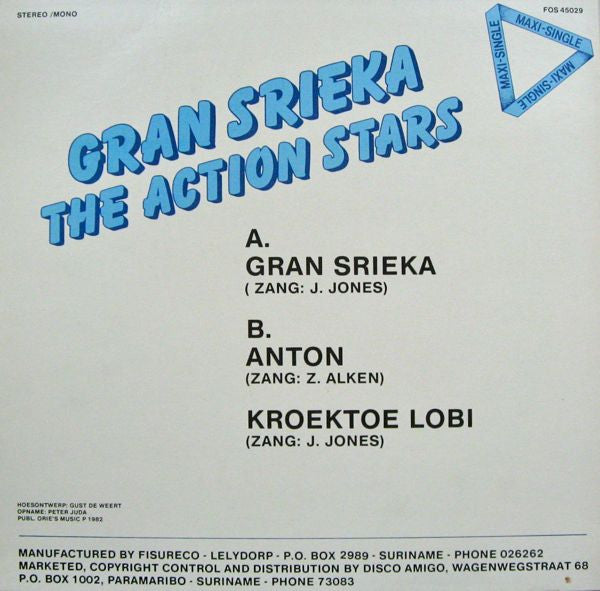 The Action Stars : Gran Srieka (12", Maxi)