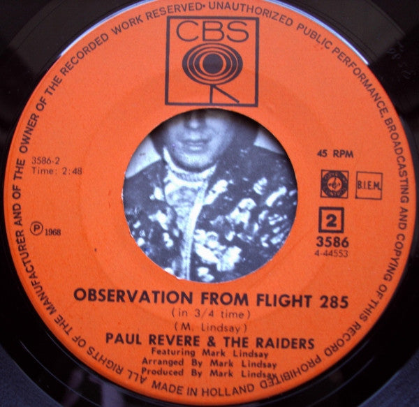 Paul Revere & The Raiders Featuring Mark Lindsay : Don't Take It So Hard (7", Single)