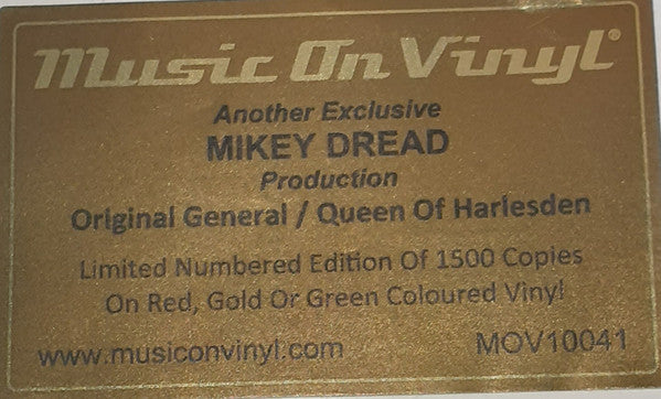 Mikey Dread / Edi Fitzroy : Original General / Queen Of Harlesden (10", RSD, Ltd, Num, Red)