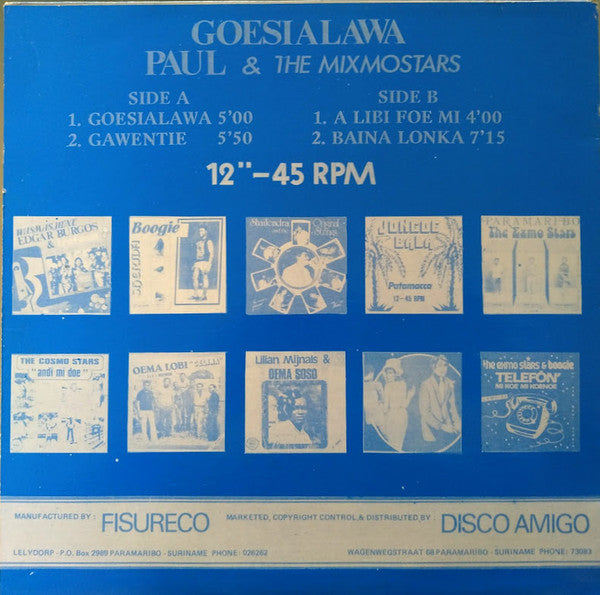Paul & The Mixmo Stars : Goesialawa (12")