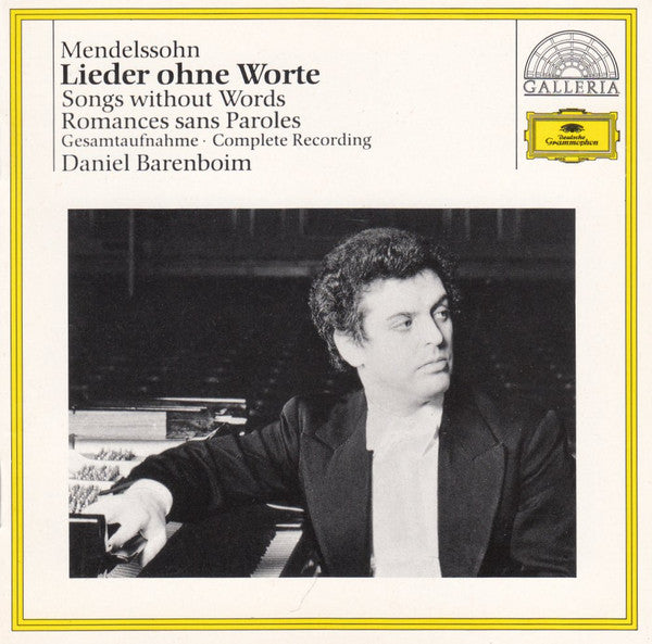 Felix Mendelssohn-Bartholdy, Daniel Barenboim : Lieder Ohne Worte. Gesamtaufnahme (2xCD, Album, RE, RM)