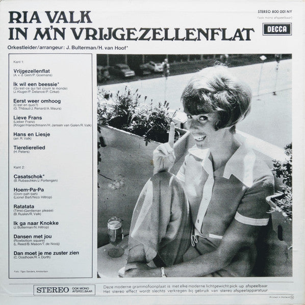 Ria Valk : In M'n Vrijgezellenflat (LP)