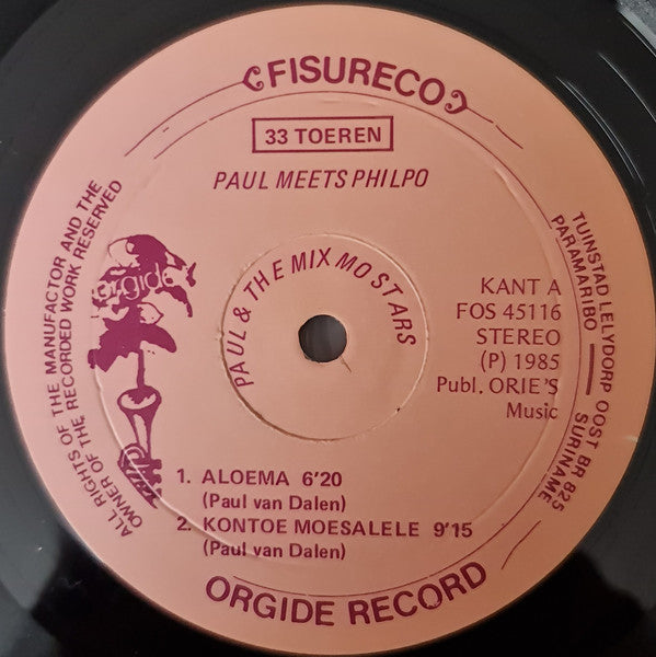 Paul & The Mixmo Stars : Paul Meets Philpo (12")