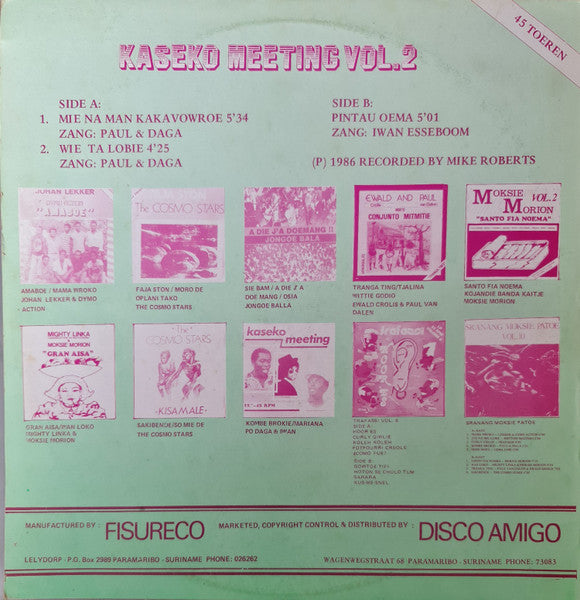 Paul*, Daga* & Iwan* : Kaseko Meeting Vol. 2 (12")