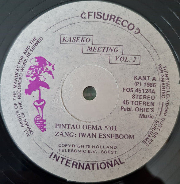 Paul*, Daga* & Iwan* : Kaseko Meeting Vol. 2 (12")