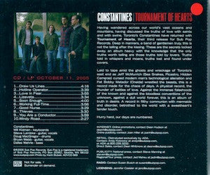 Constantines : Tournament Of Hearts (CD, Album, Promo)