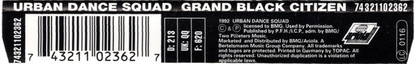 Urban Dance Squad : Grand Black Citizen (CD, Single)