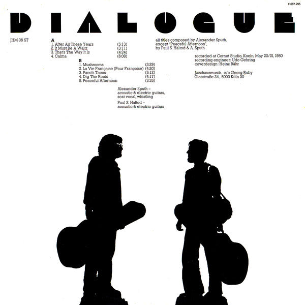 Alexander Sputh & Paul Shigihara : Dialogue (LP, Album)