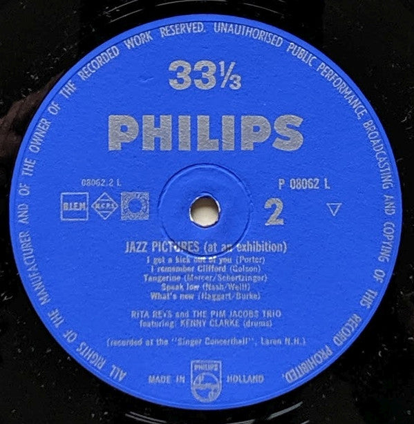 Rita Reys And The Pim Jacobs Trio Featuring Kenny Clarke : Jazz Pictures At An Exhibition (LP, Album, Mono)