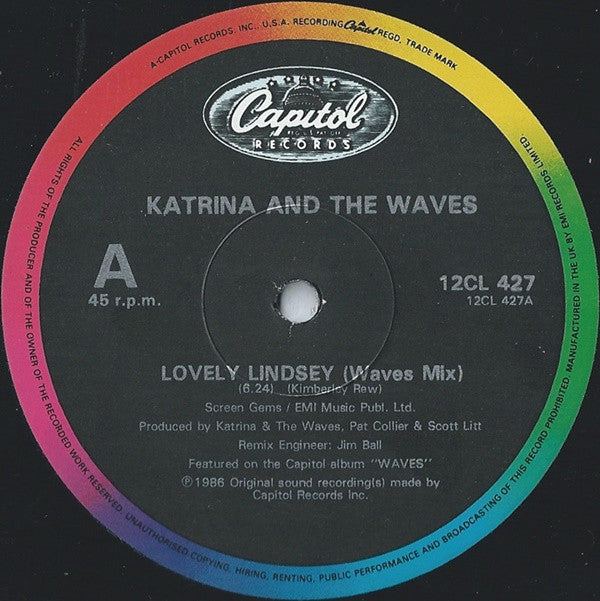Katrina And The Waves : Lovely Lindsey (12")