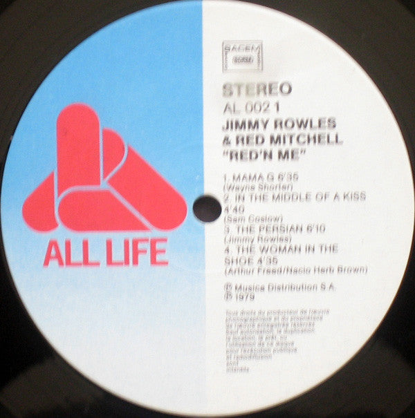 Jimmy Rowles & Red Mitchell : Red'n Me (LP, Album)