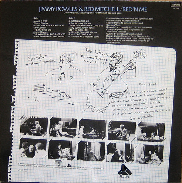 Jimmy Rowles & Red Mitchell : Red'n Me (LP, Album)