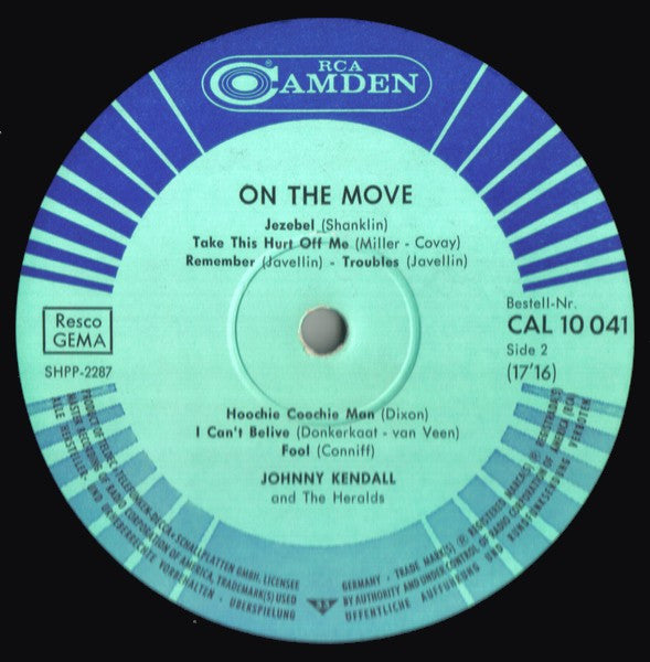 Johnny Kendall And The Heralds* : On The Move (LP, Album, Mono)