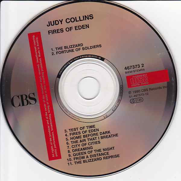 Judy Collins : Fires Of Eden (CD, Album)