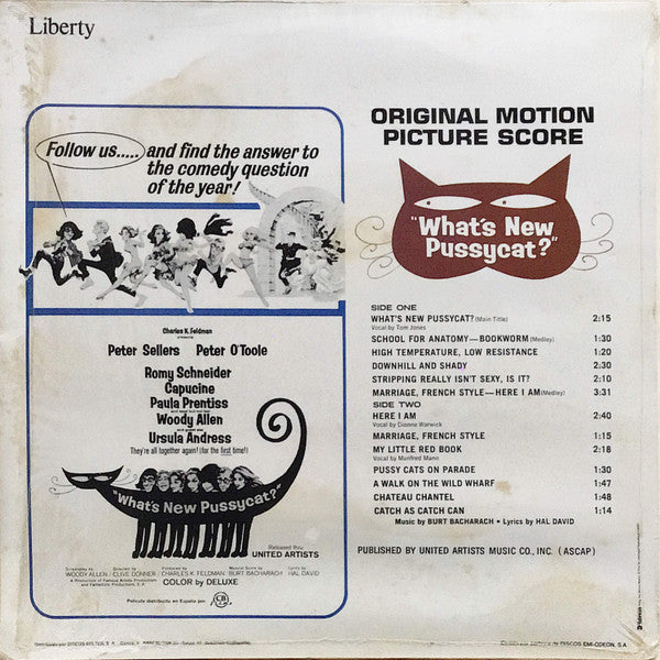 Burt Bacharach : ¿Qué Tal Pussycat? (What's New Pussycat?) (LP, RE)