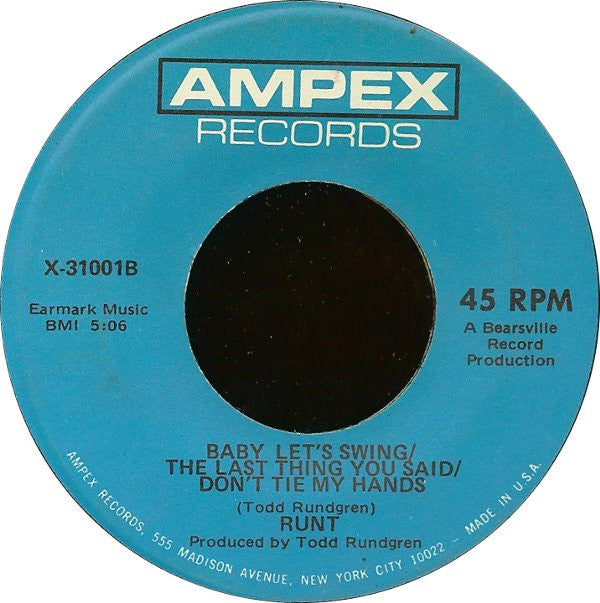 Runt : We Gotta Get You A Woman (7", Single)