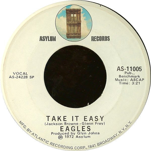 Eagles : Take It Easy (7", Single, SP )