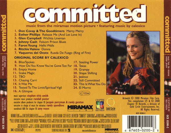 Various : Committed: Music From The Miramax Motion Picture (CD, Comp)