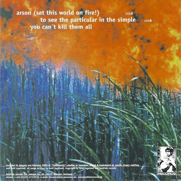 Hold Regained : Die As Fast As You Can (7")