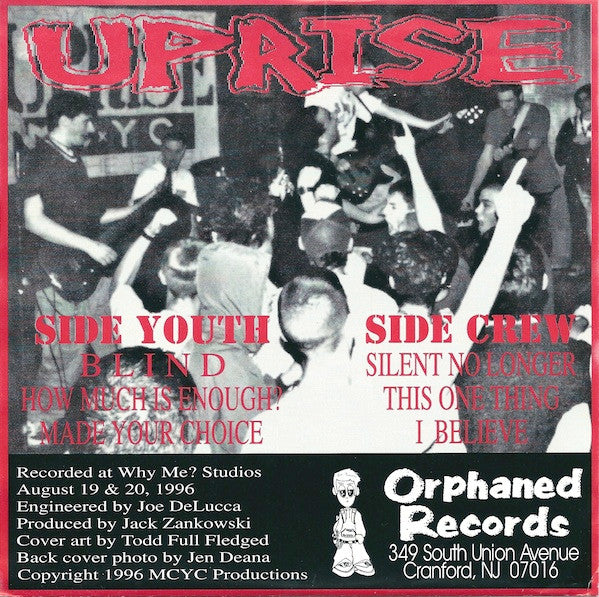 Uprise (4) : Silent No Longer (7")