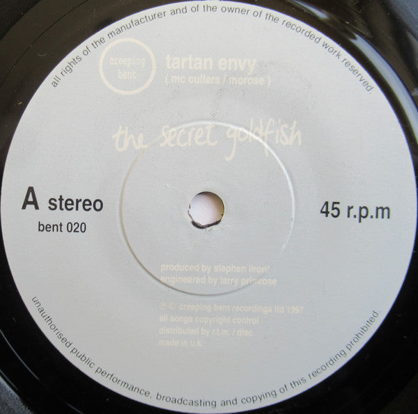 The Secret Goldfish : Tartan Envy EP (7", EP, Single)