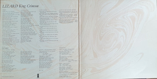 King Crimson : Lizard (LP, Album, RE, Gat)