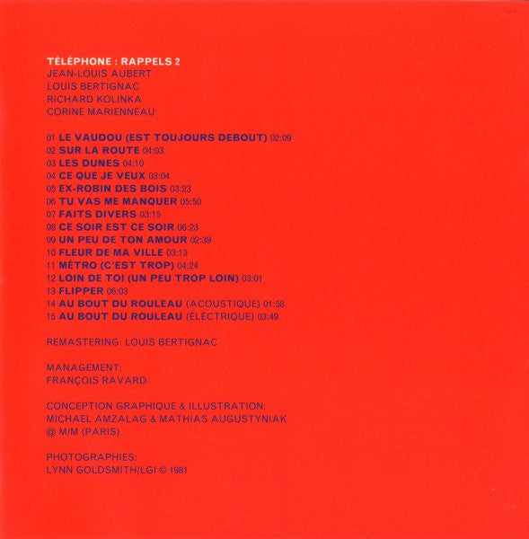 Téléphone : Rappels 2 (CD, Comp)