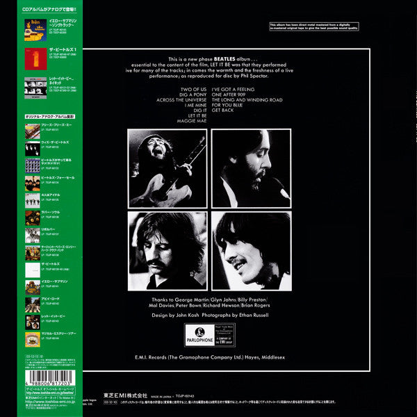 The Beatles : Let It Be (LP, Album, RE, RM)