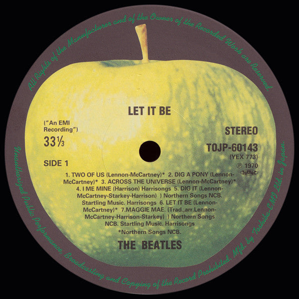 The Beatles : Let It Be (LP, Album, RE, RM)