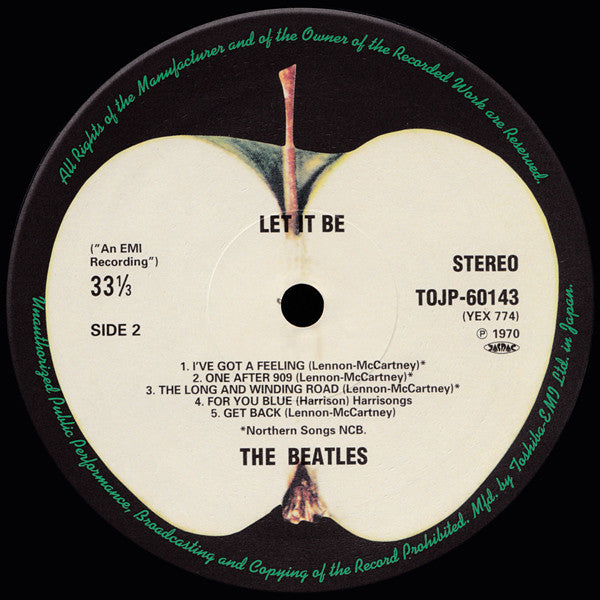 The Beatles : Let It Be (LP, Album, RE, RM)