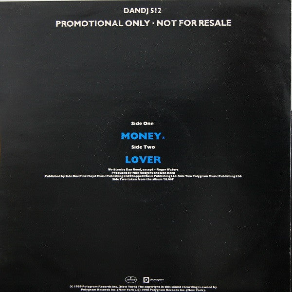 Dan Reed Network : Money / Lover (12", Promo)