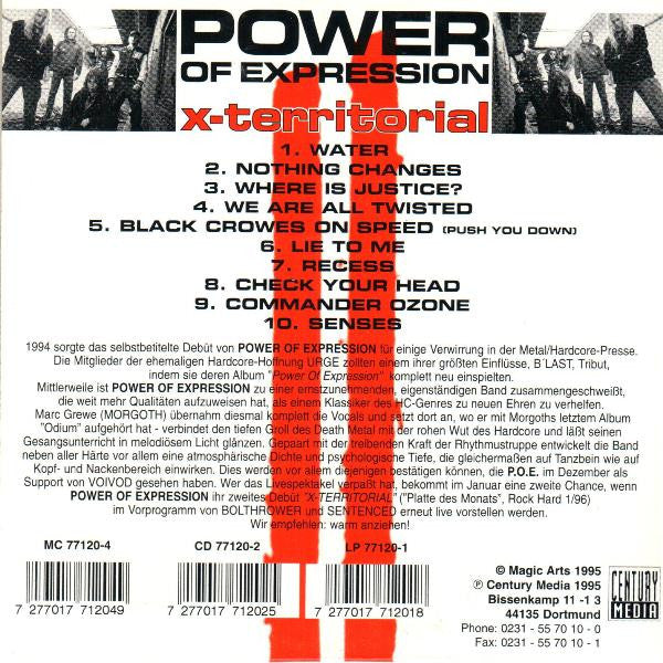 Power Of Expression : X-Territorial (CD, Album, Promo)