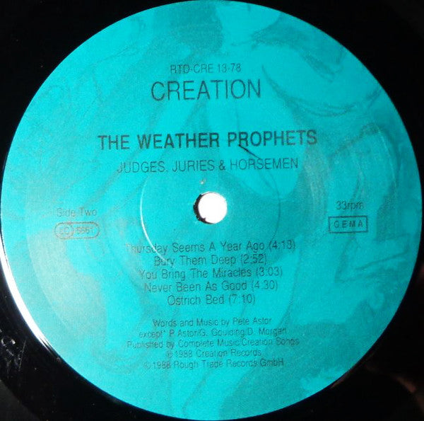 The Weather Prophets : Judges, Juries & Horsemen (LP, Album + 7")