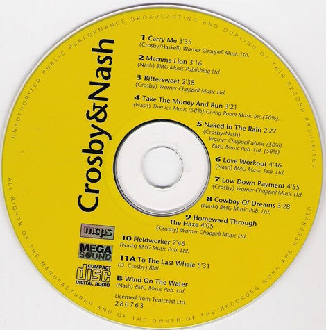 Crosby & Nash : Star Pop Music (CD, Album, RE)