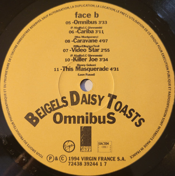 Beigels Daisy Toasts : Omnibus (LP, Album)