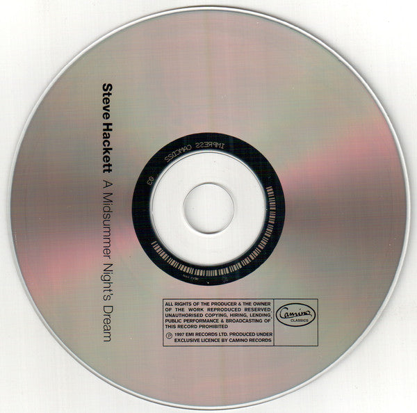 Steve Hackett With Royal Philharmonic Orchestra : A Midsummer Night's Dream (CD, Album, Enh)