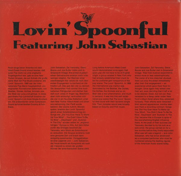 The Lovin' Spoonful Featuring John Sebastian : Pop History Vol 5 (2xLP, Comp, RE)