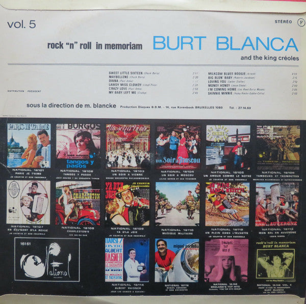 Burt Blanca And The King Créoles* : Rock “n” Roll In Memoriam - Vol.5 (LP)