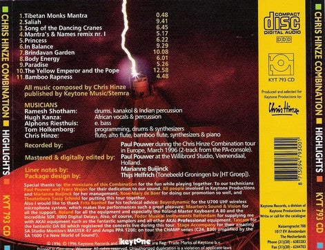 The Chris Hinze Combination : Highlights (CD)